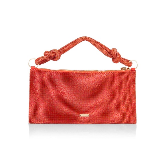 NWT Cult Gaia Nano Hera Rhinestone Mesh Shoulder Bag - Picture 2 of 2